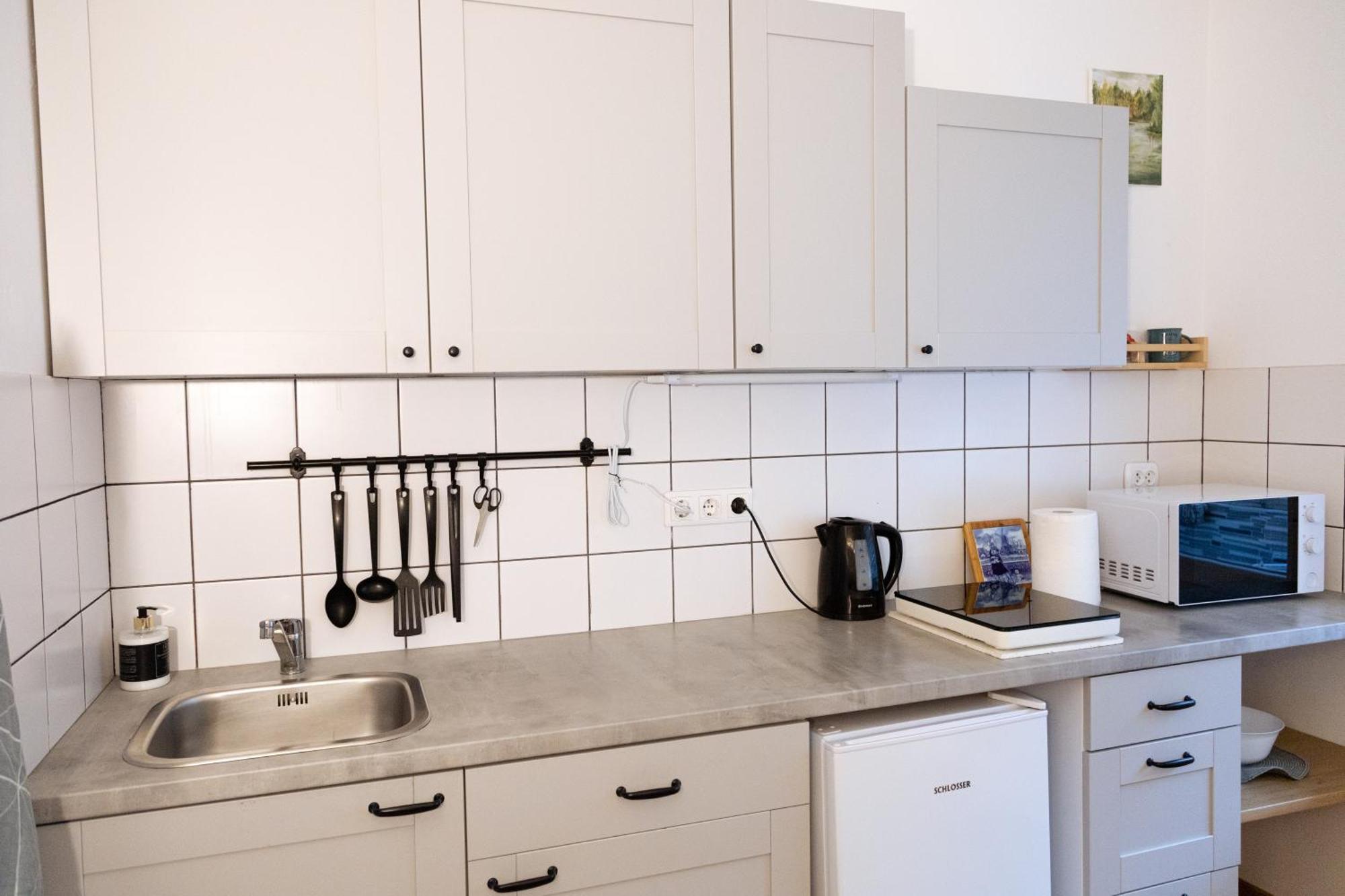 Visaginas Flat White Apartment Bagian luar foto