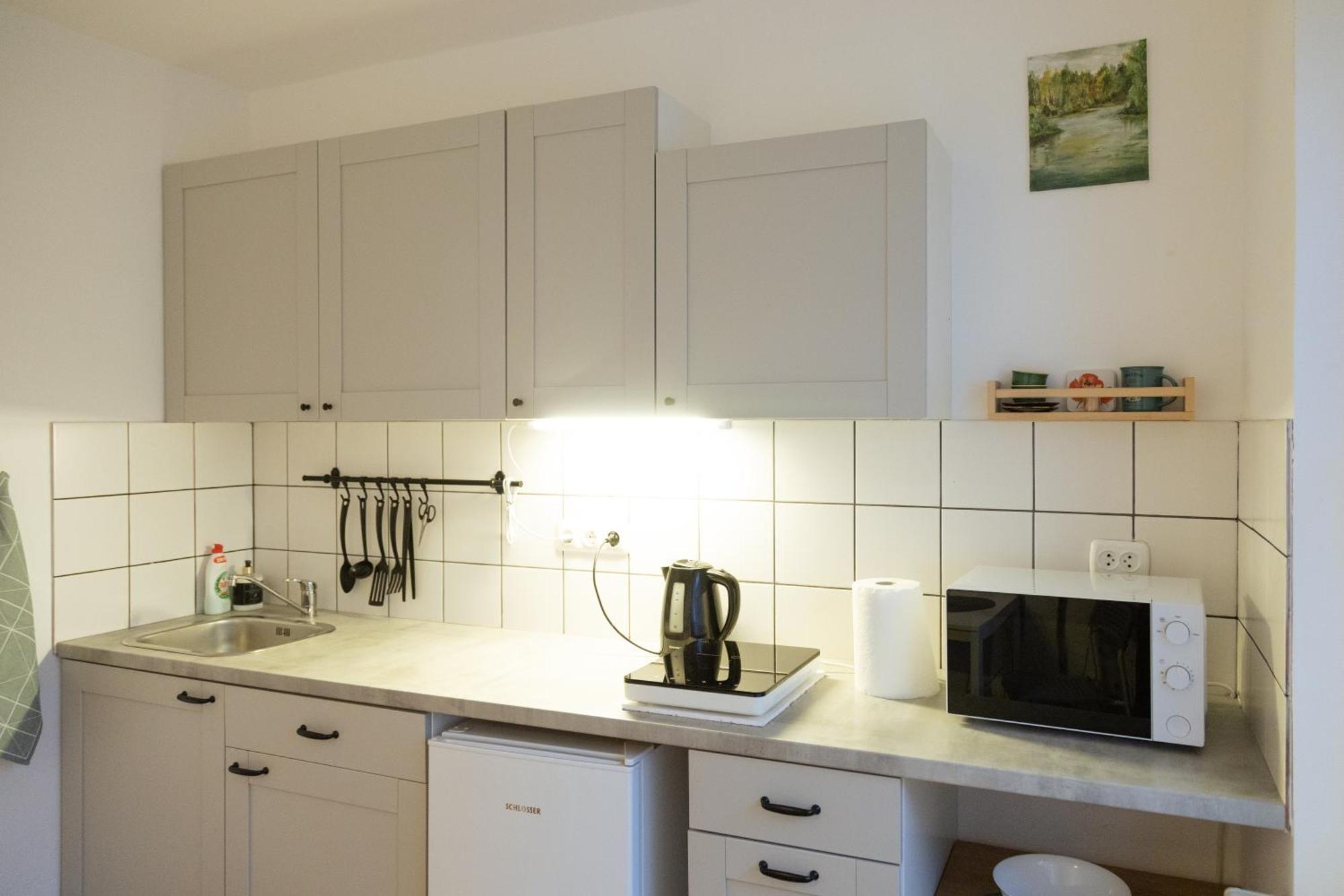 Visaginas Flat White Apartment Bagian luar foto