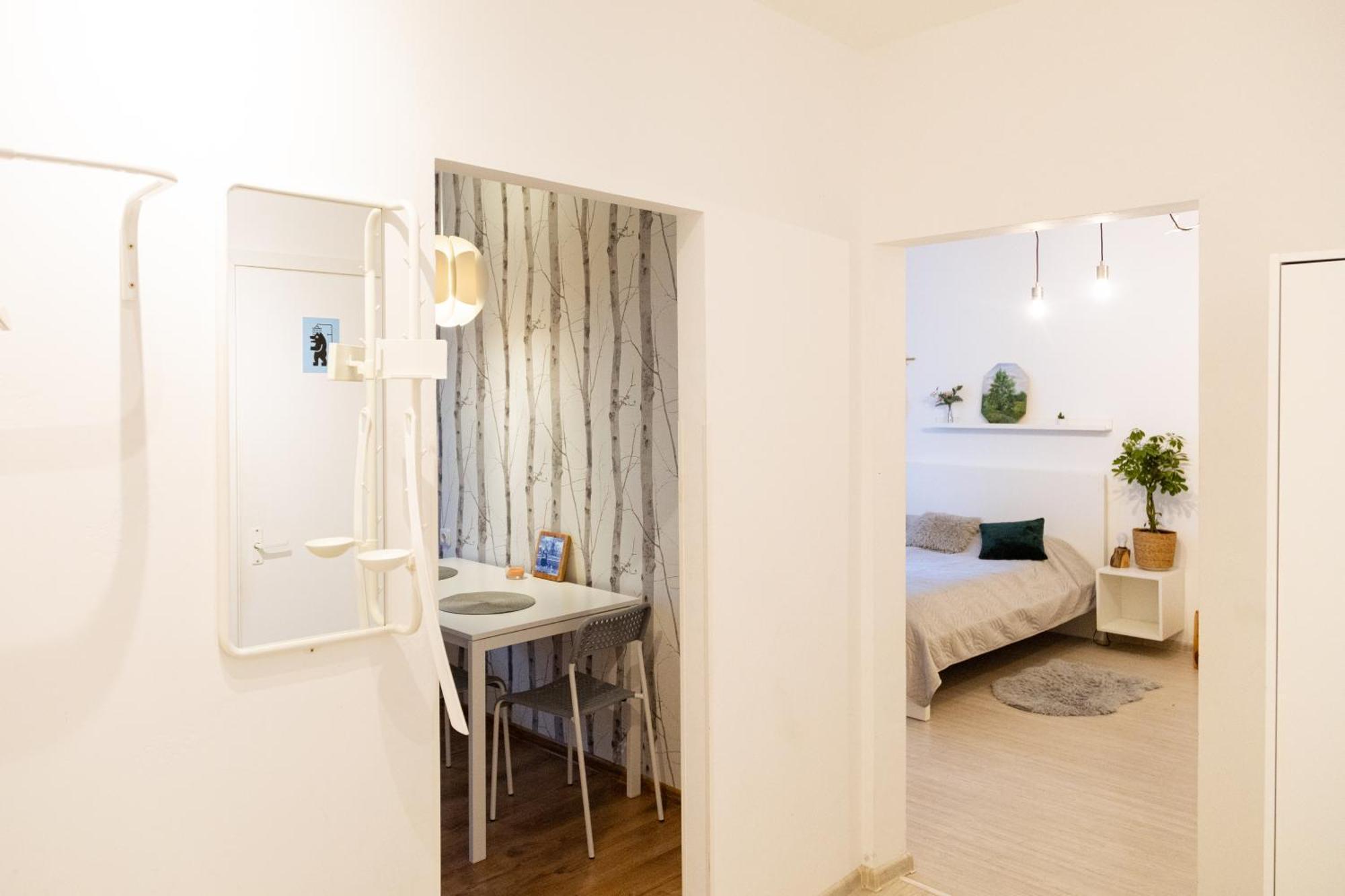 Visaginas Flat White Apartment Bagian luar foto
